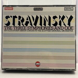 Stravinsky‎ The Three Symphonies and Ode Alexander Gibson Chandos CD CHAN 8345/6